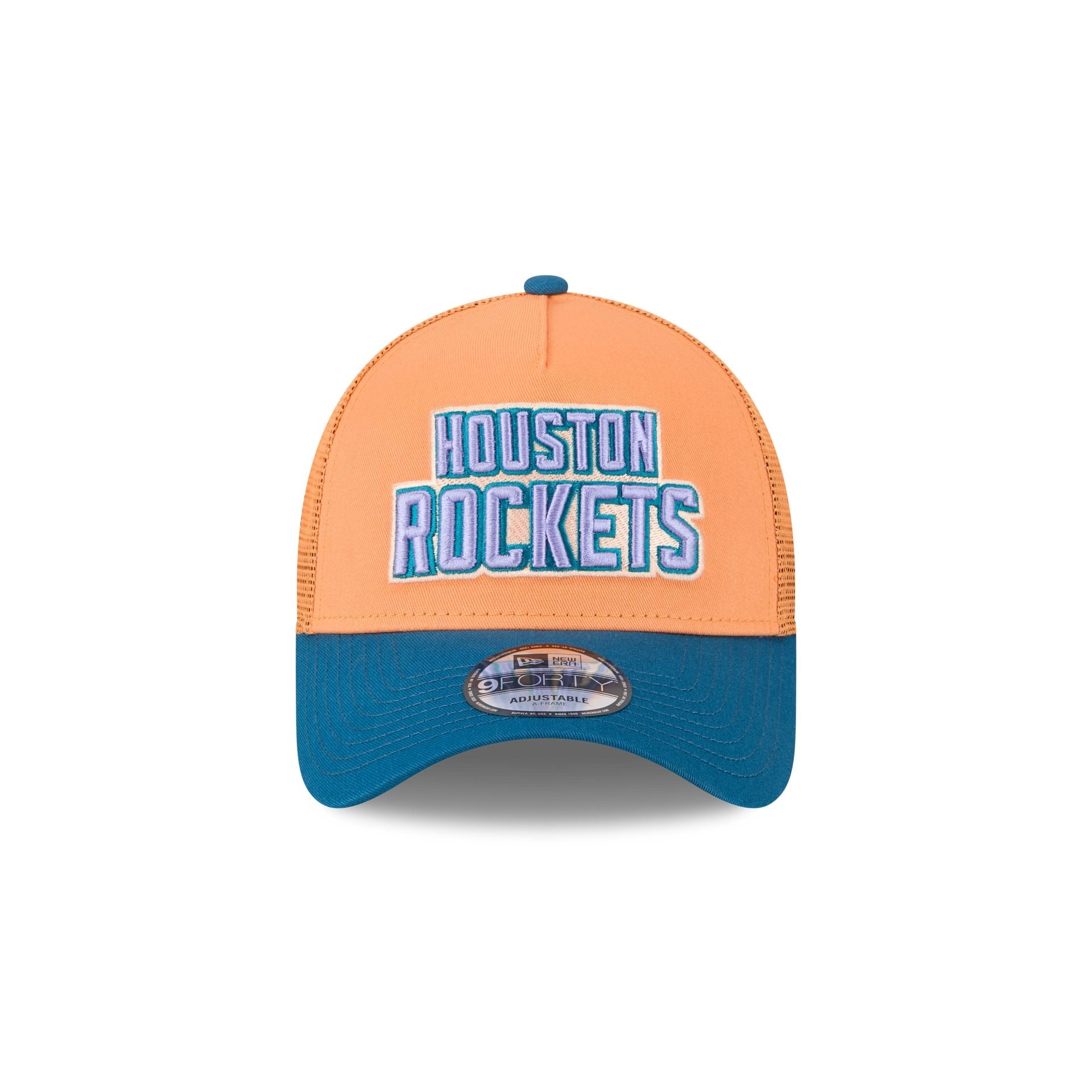 Houston Rockets Orange Glaze 9FORTY A-Frame Trucker Hat