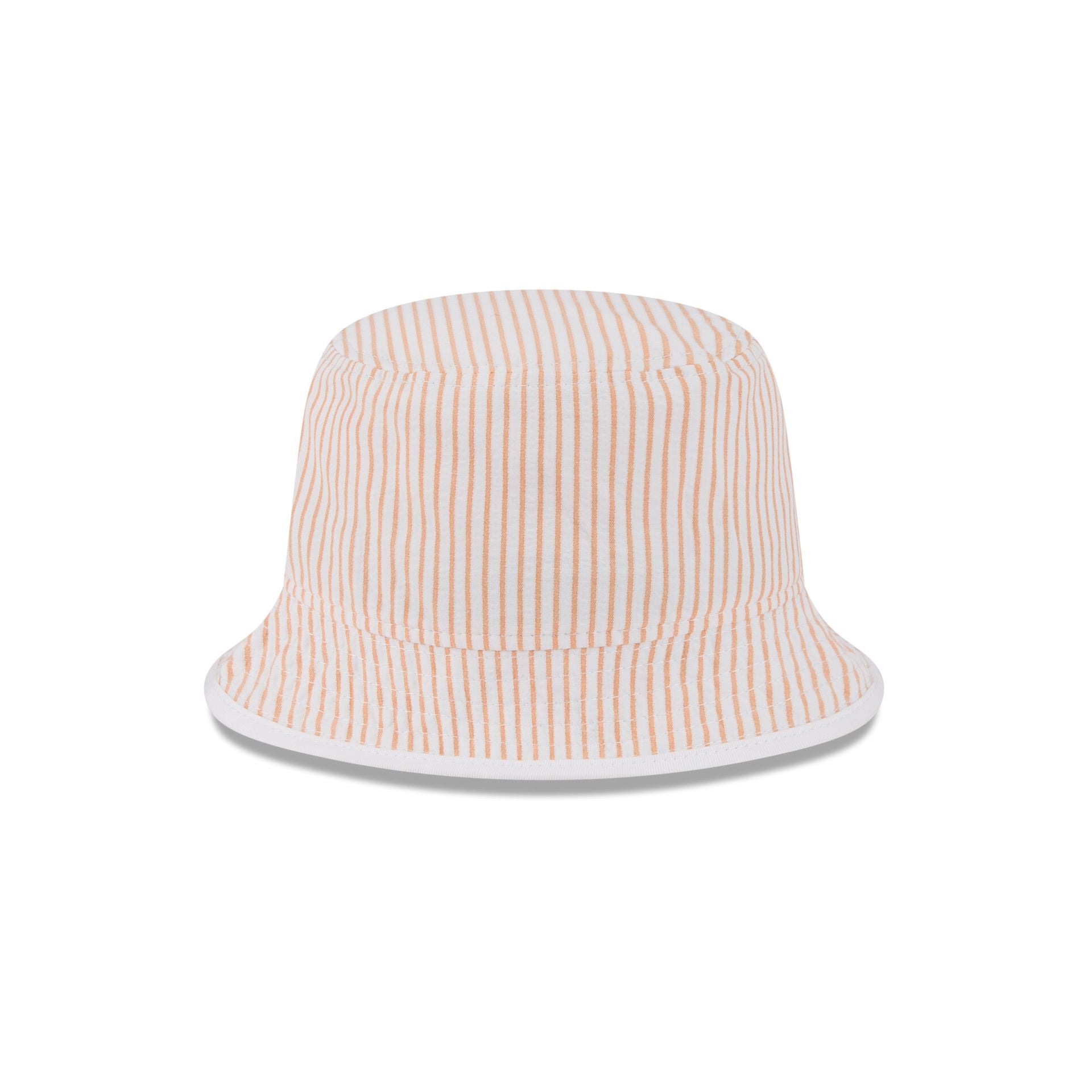New Era Cap Orange Pinstripe Bucket Hat