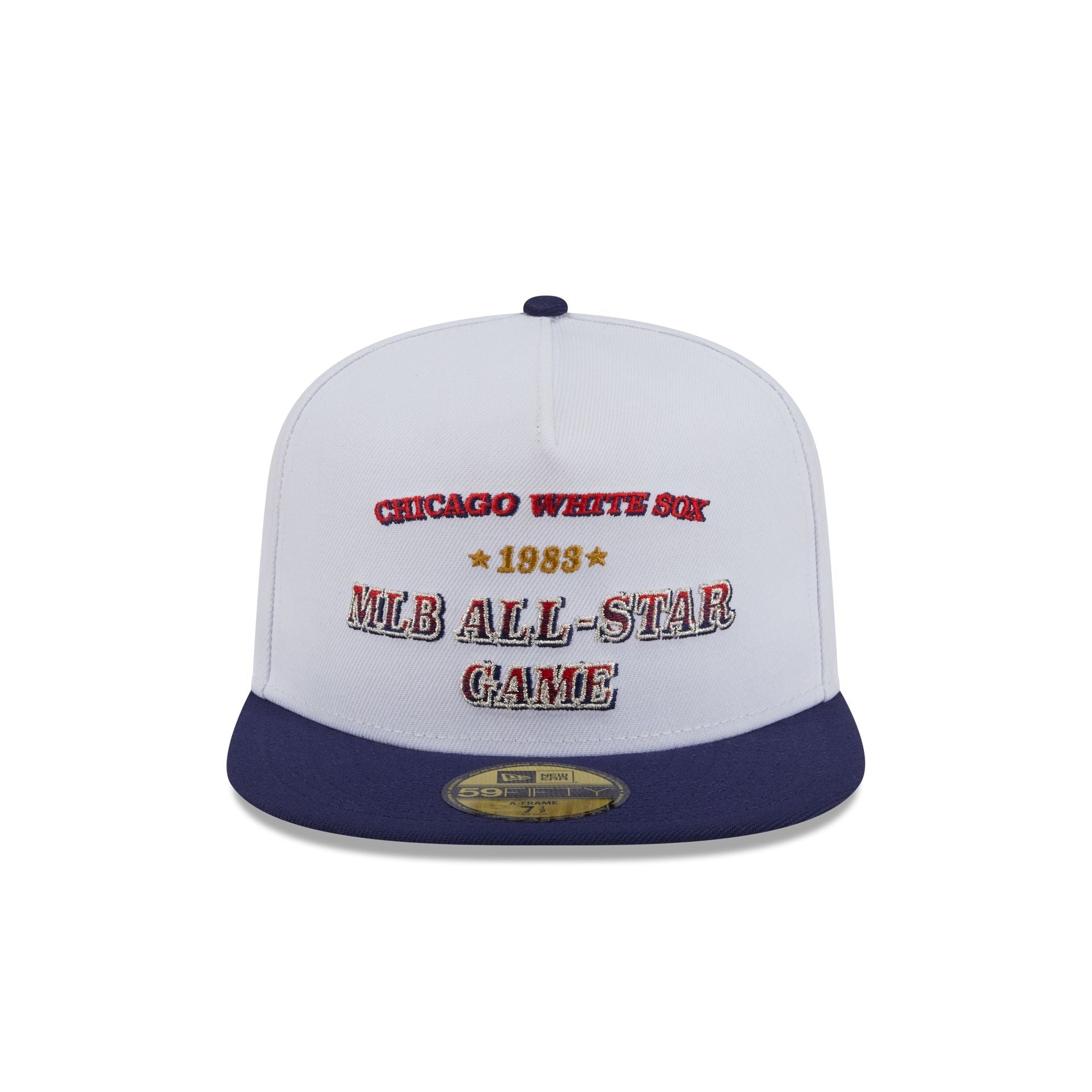 Chicago White Sox Summer Derby White 59FIFTY A-Frame Fitted Hat