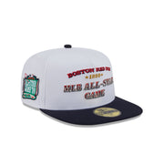 Boston Red Sox Summer Derby White 59FIFTY A-Frame Fitted Hat