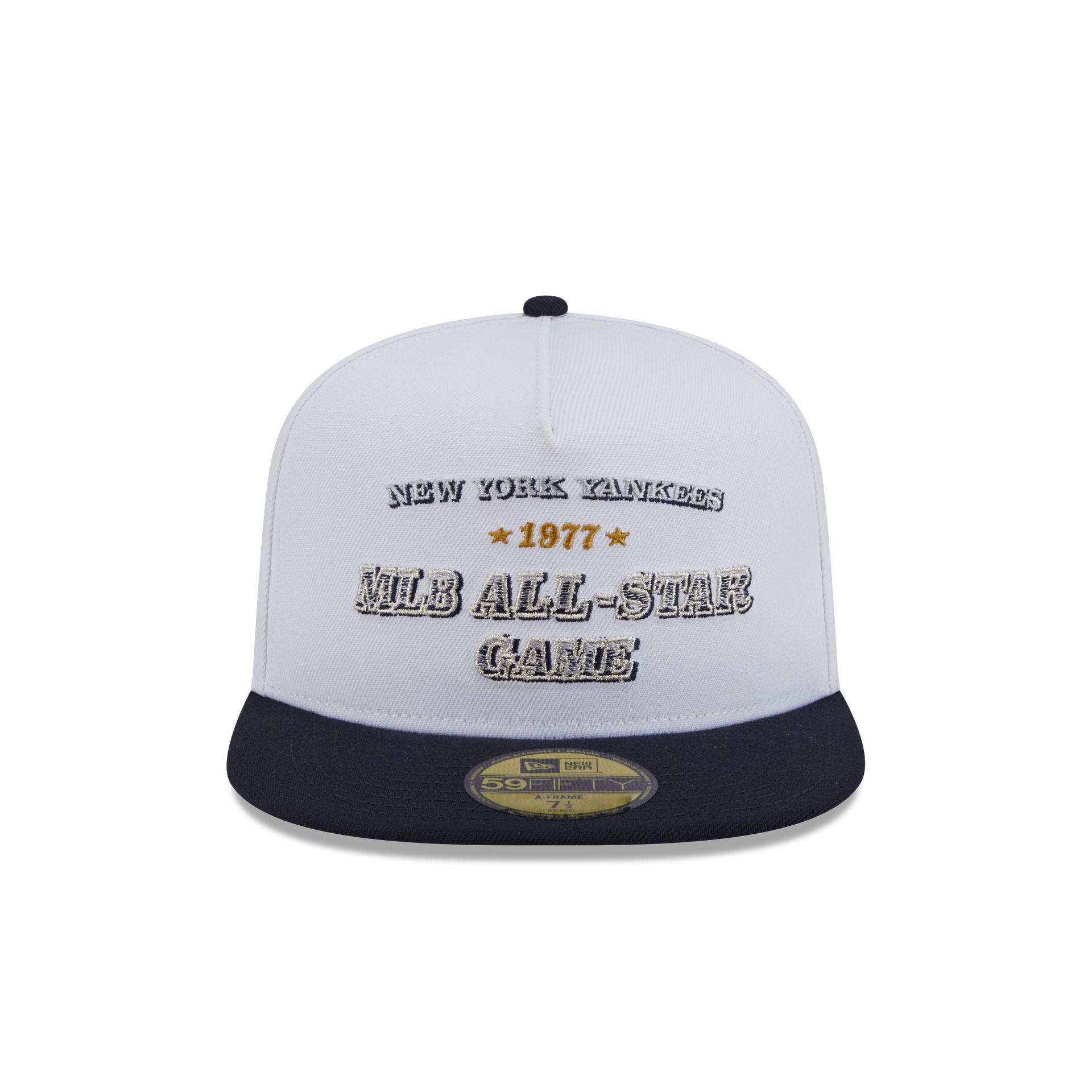 New York Yankees Summer Derby White 59FIFTY A-Frame Fitted Hat