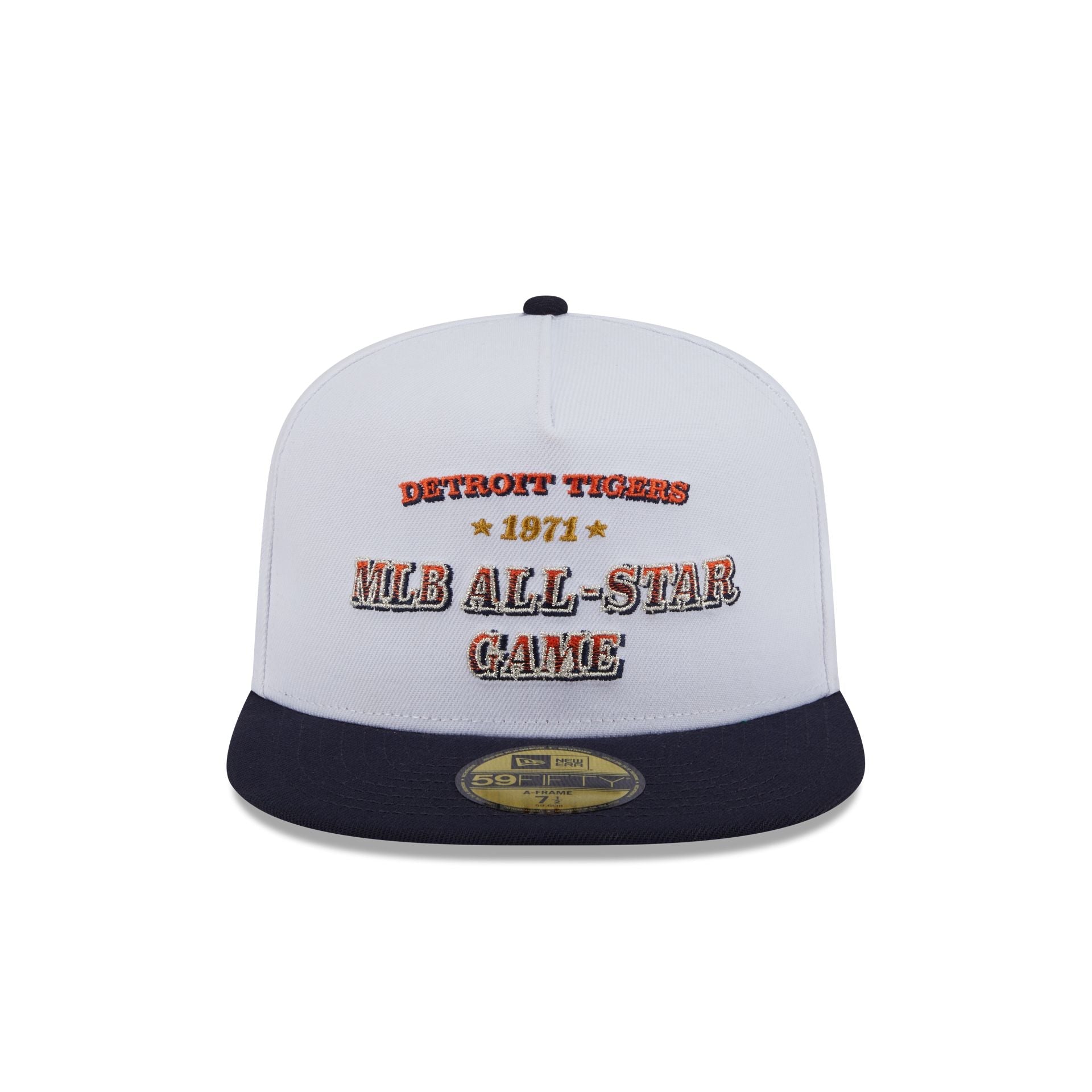 Detroit Tigers Summer Derby White 59FIFTY A-Frame Fitted Hat