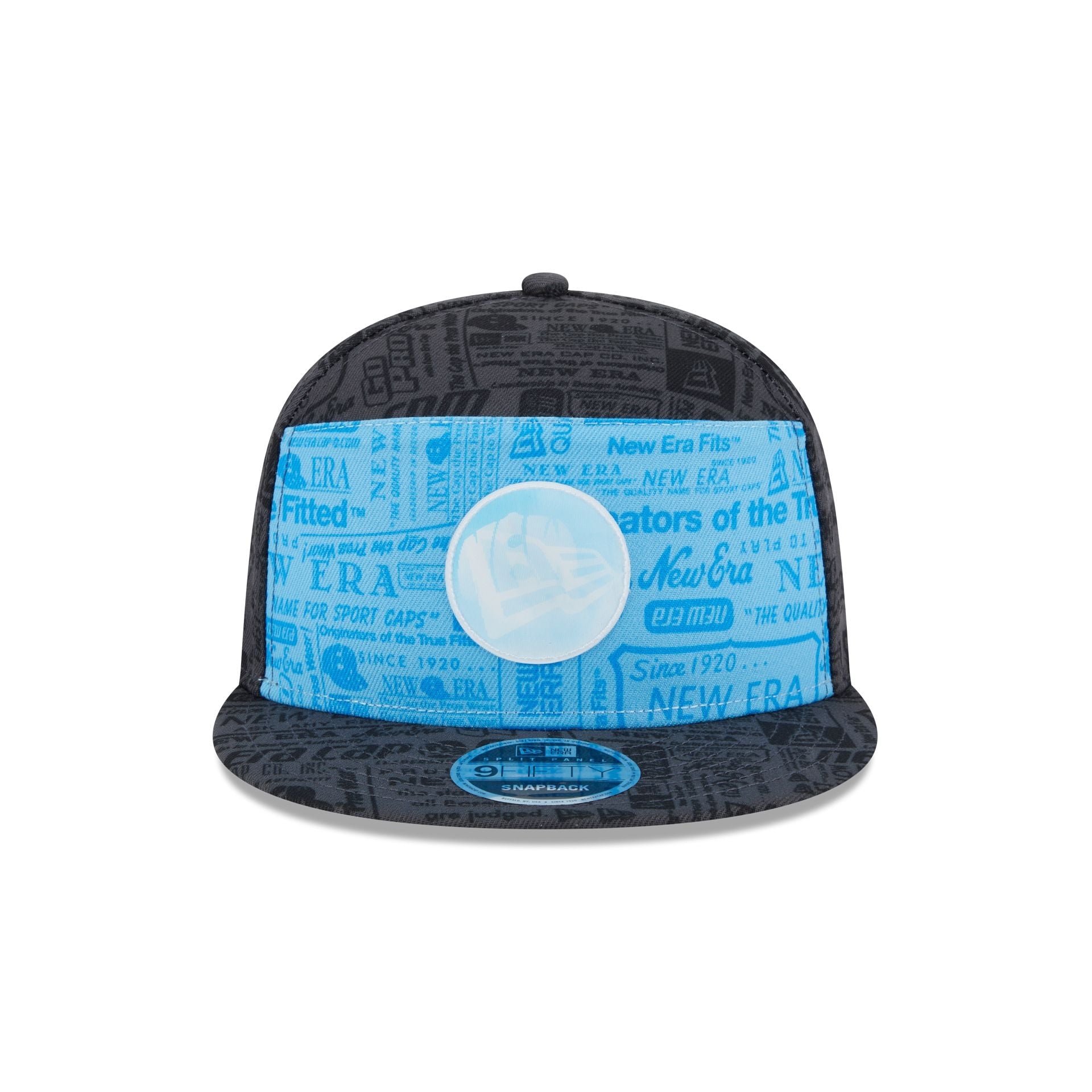 New Era Cap Cerulean Blue Split Panel 9FIFTY Snapback
