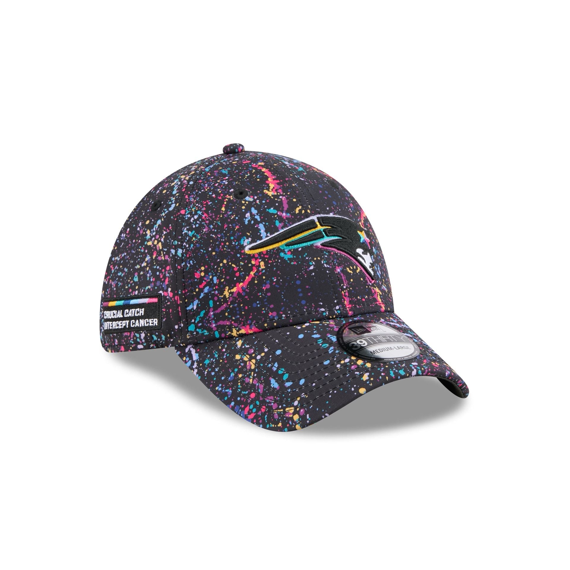 New England Patriots 2025 Crucial Catch 39THIRTY Stretch Fit Hat