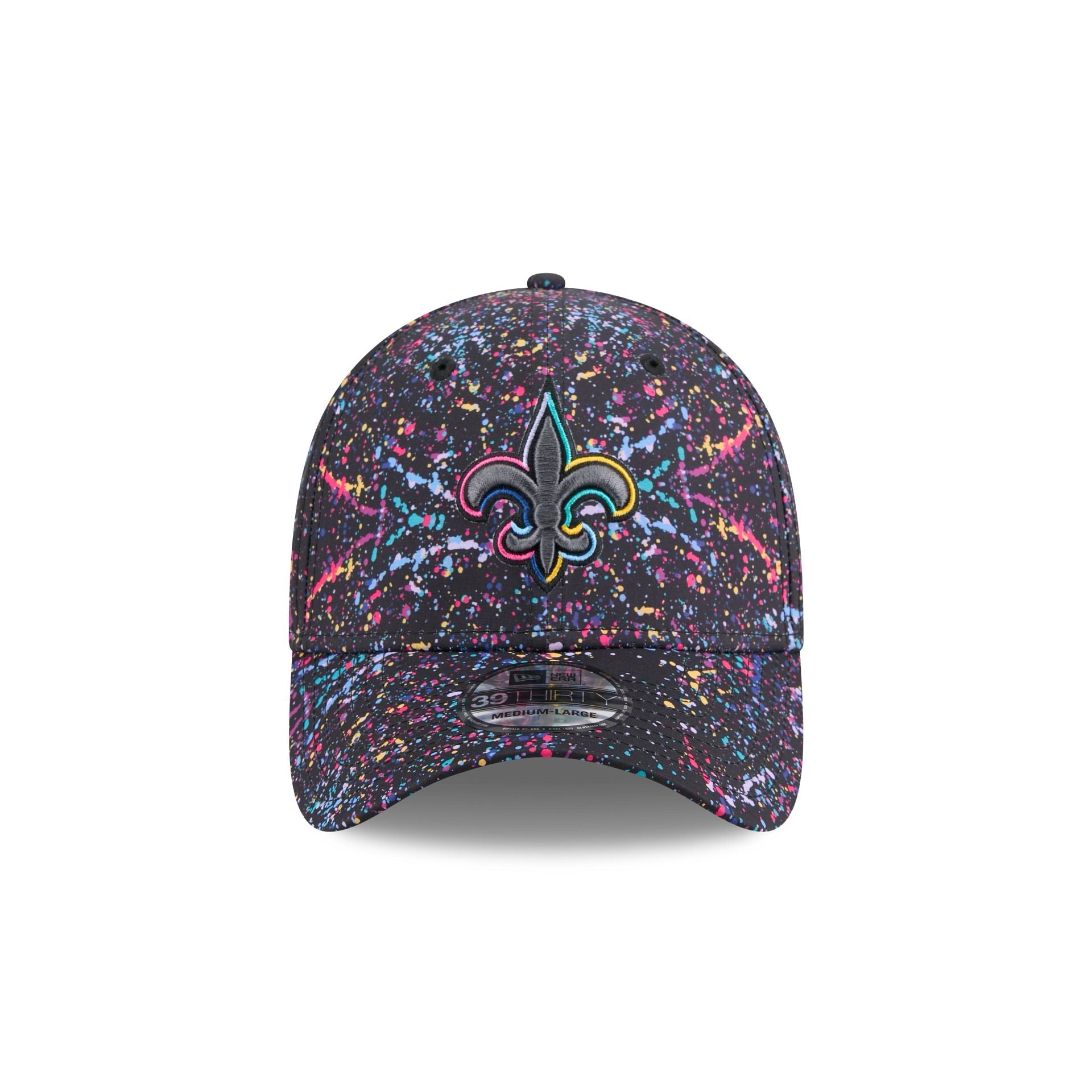 New Orleans Saints 2025 Crucial Catch 39THIRTY Stretch Fit Hat