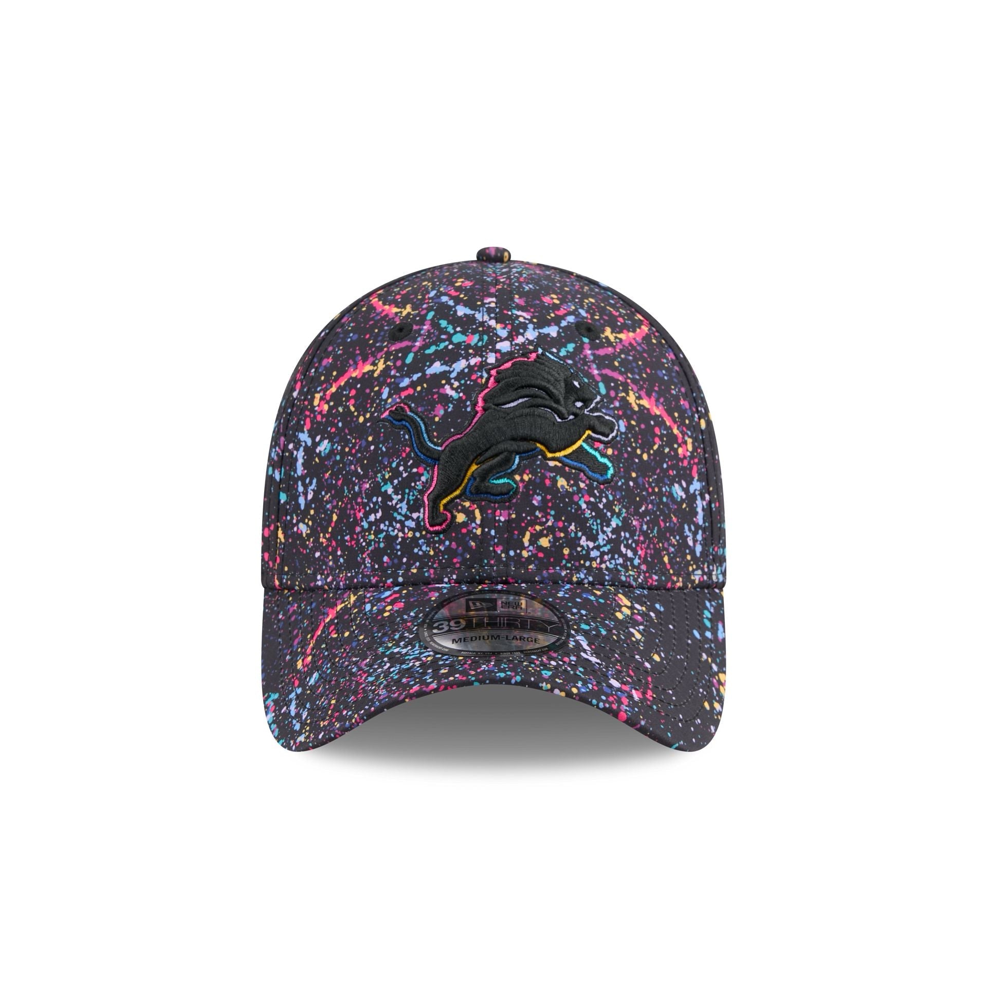 Detroit Lions 2025 Crucial Catch 39THIRTY Stretch Fit Hat