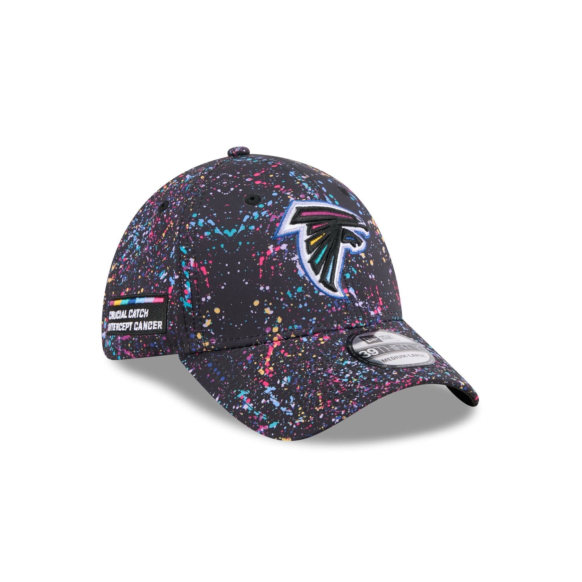Atlanta Falcons 2025 Crucial Catch 39THIRTY Stretch Fit Hat