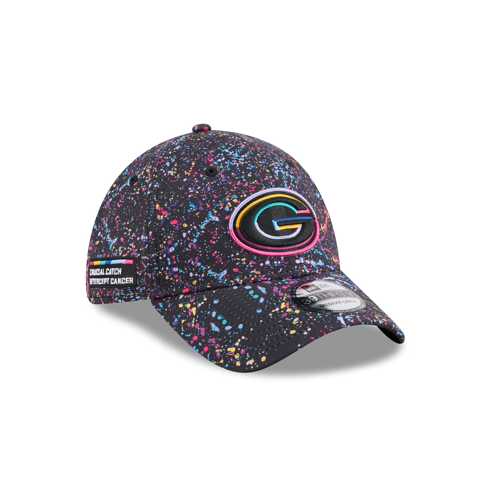 Green Bay Packers 2025 Crucial Catch 39THIRTY Stretch Fit Hat