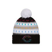 Chicago Bears 2025 Crucial Catch Women's Pom Knit Hat