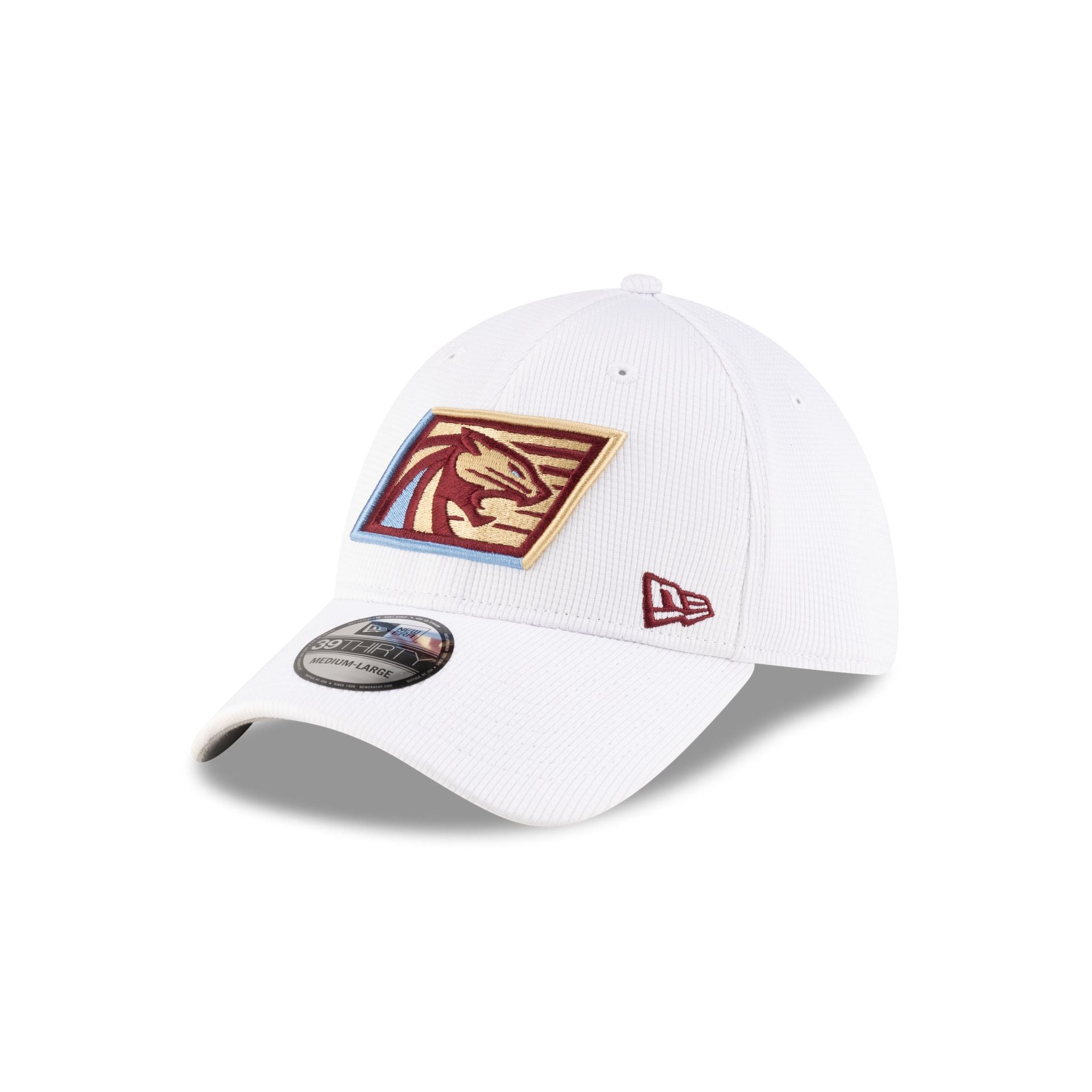 Michigan Panthers White 39THIRTY Stretch Fit Hat