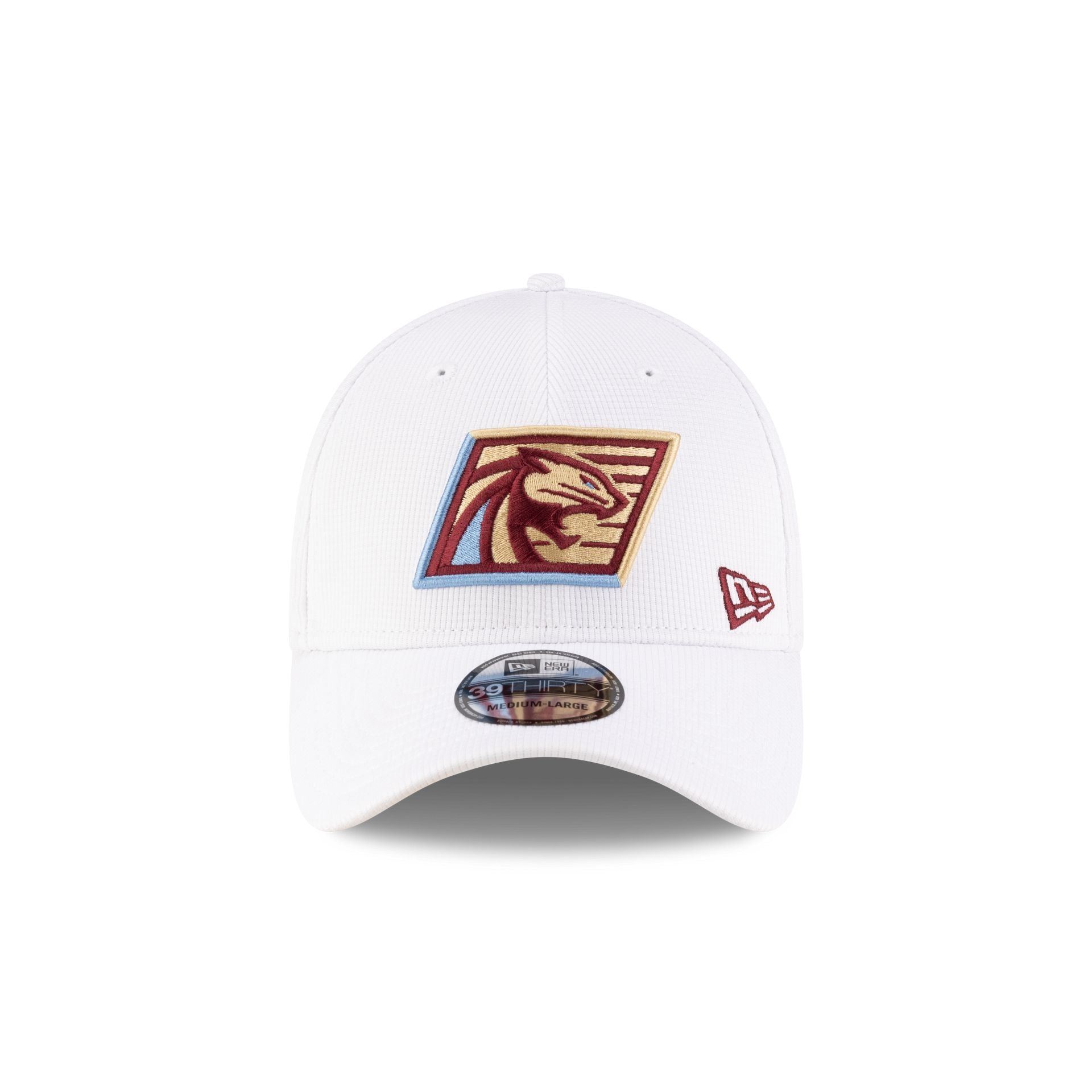 Michigan Panthers White 39THIRTY Stretch Fit Hat