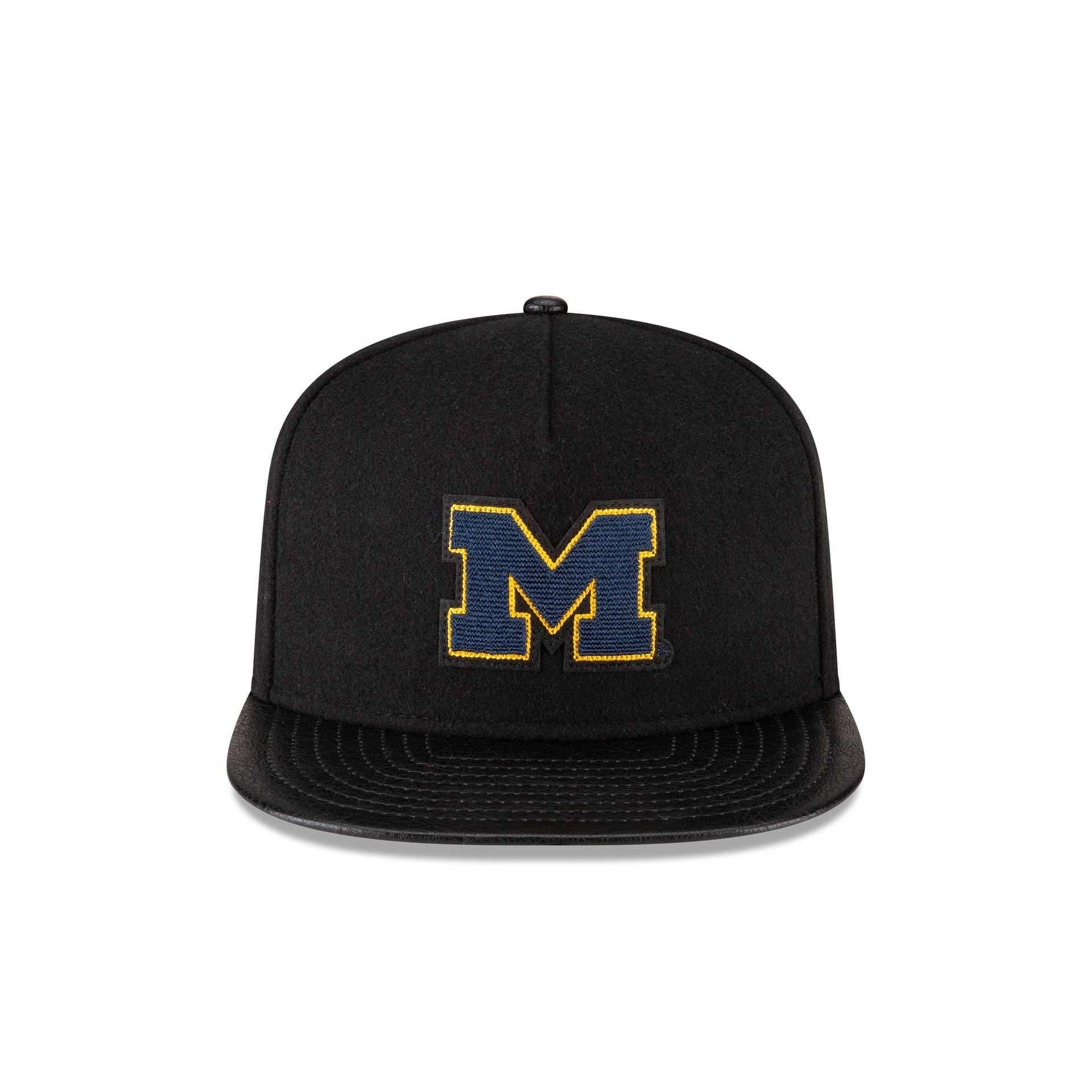 Michigan Wolverines Wool Letterman 9FIFTY A-Frame Snapback Hat