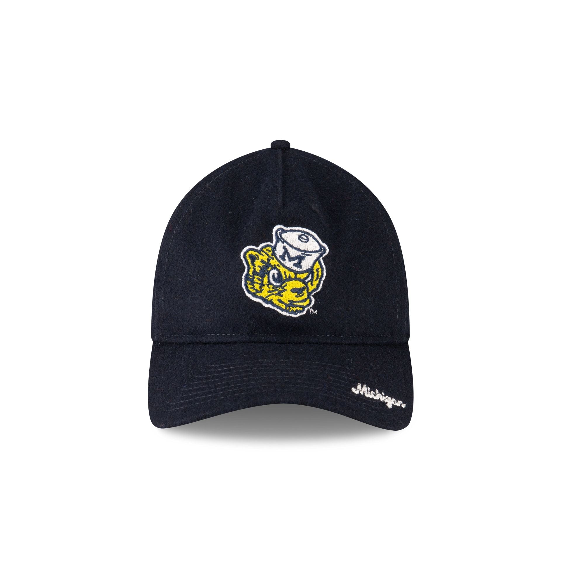 Michigan Wolverines College Vault Wool Letterman 9TWENTY A-Frame Adjustable Hat Adjustable Hat