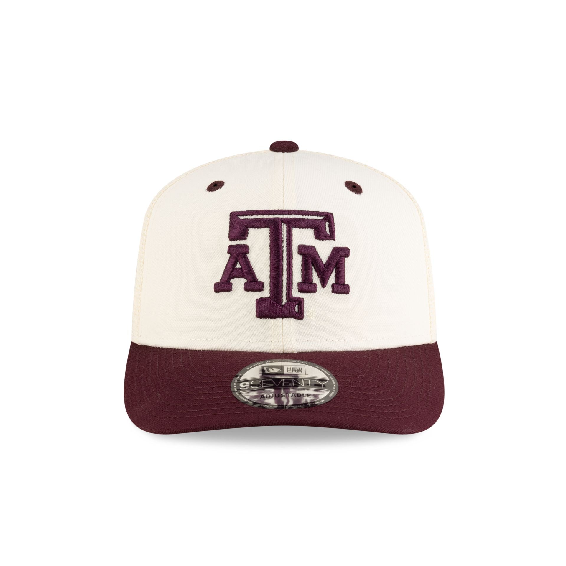New Era x adidas Texas A&M Aggies Chrome White 9SEVENTY Trucker Hat