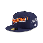 Diet Starts Monday x San Diego Padres Lightening Bolts 59FIFTY Fitted Hat