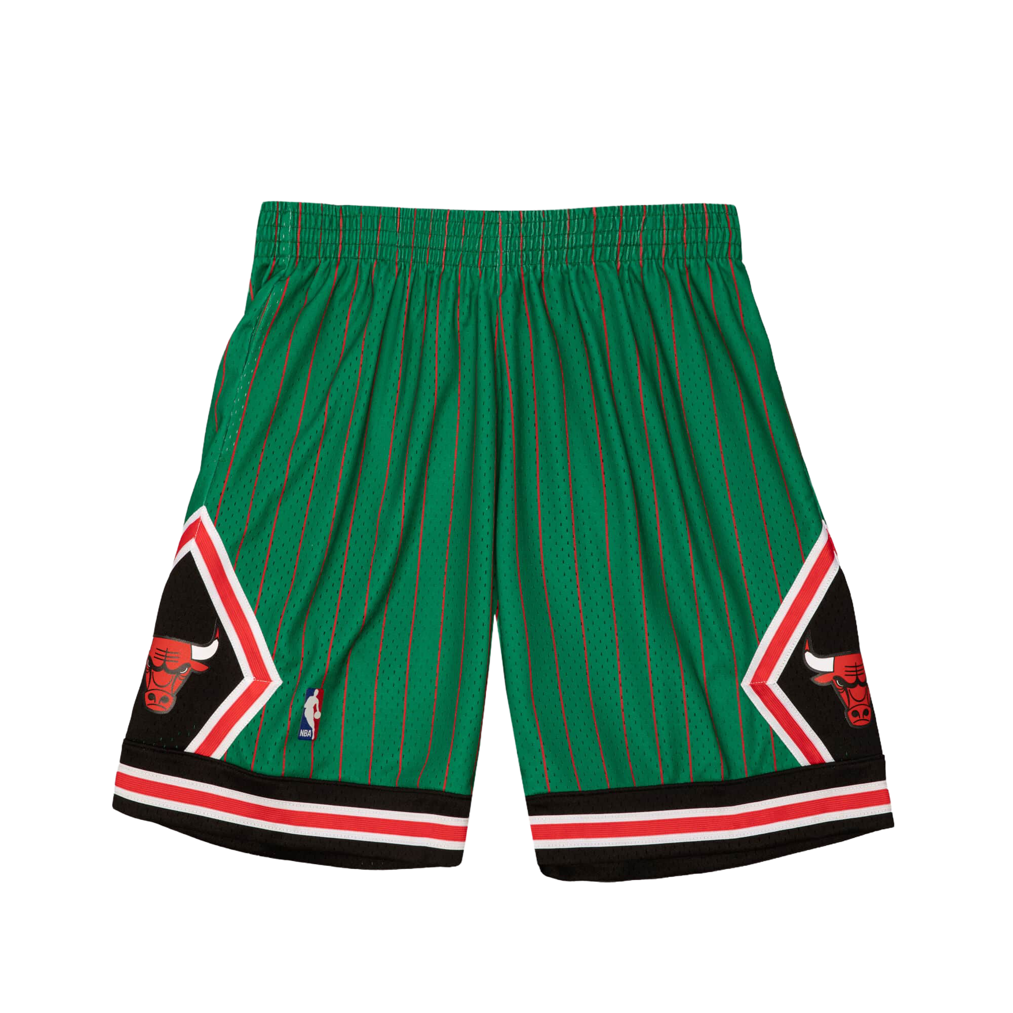 Chicago Bulls Green Striped Shorts
