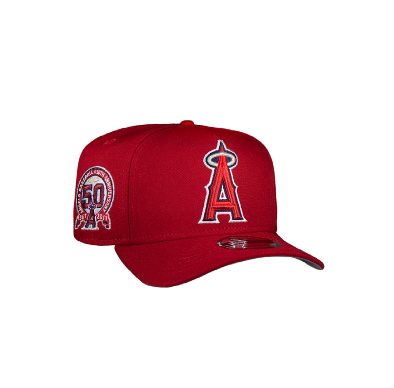 Anaheim Angels All Red 950 AFrame 50Th Snap Back