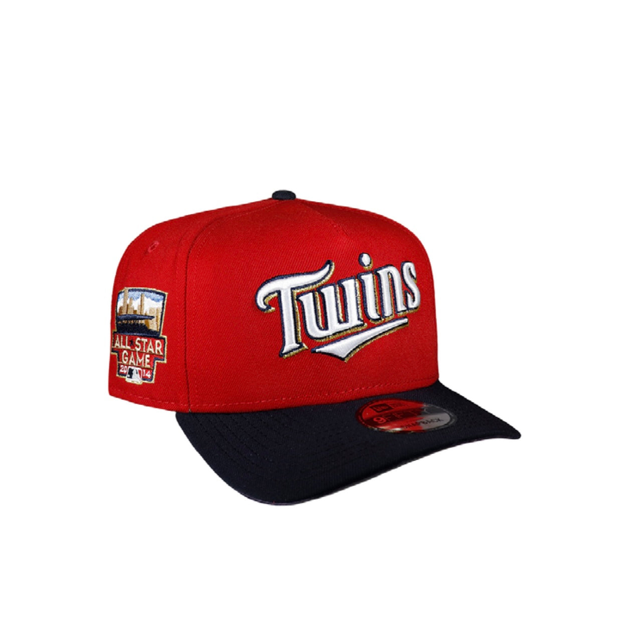 Minnesota Twins Red & Navy Script 950 AFrame Snap Back