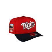 Minnesota Twins Red & Navy Script 950 AFrame Snap Back