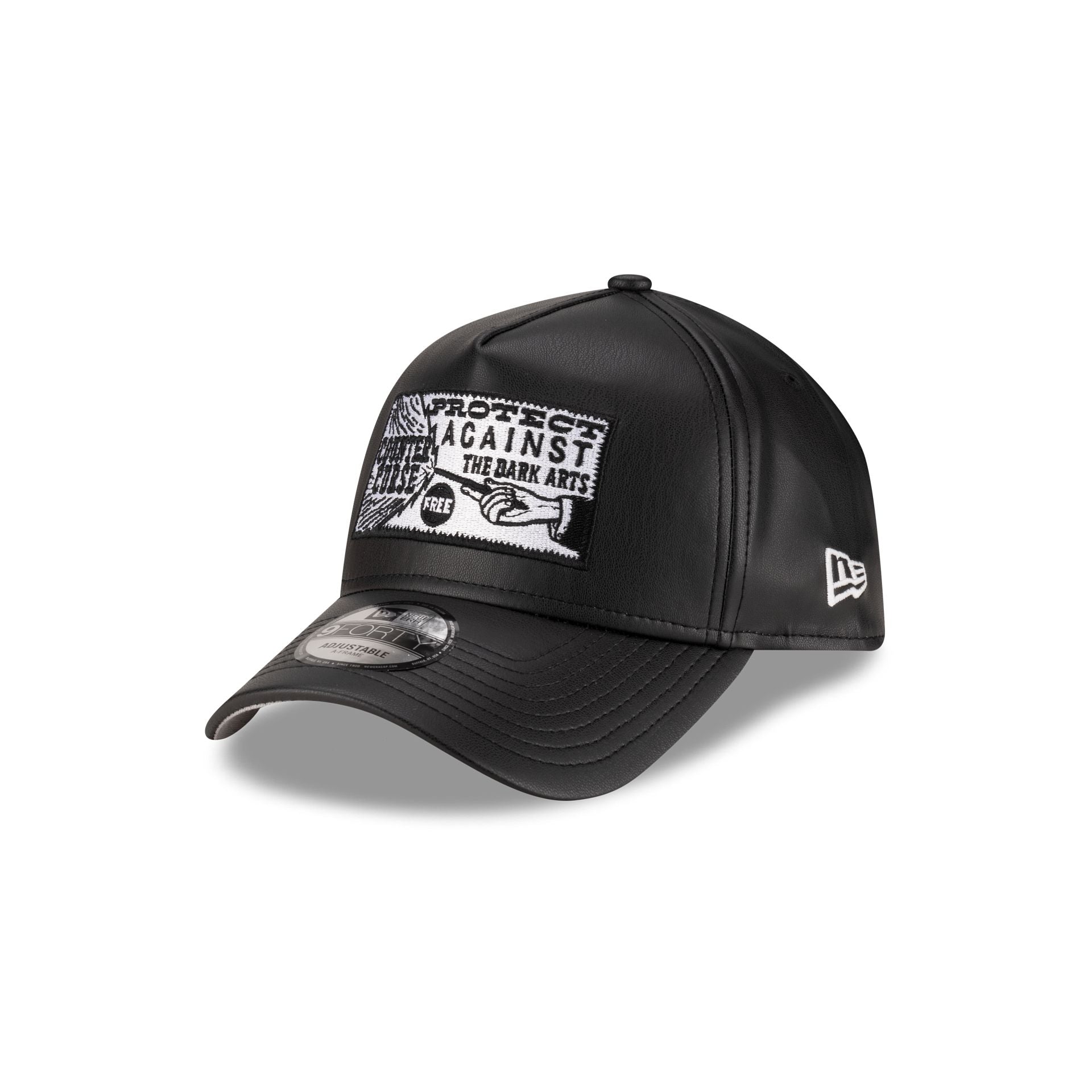 Harry Potter Dark Arts Faux Leather 9FORTY A-Frame Snapback Hat