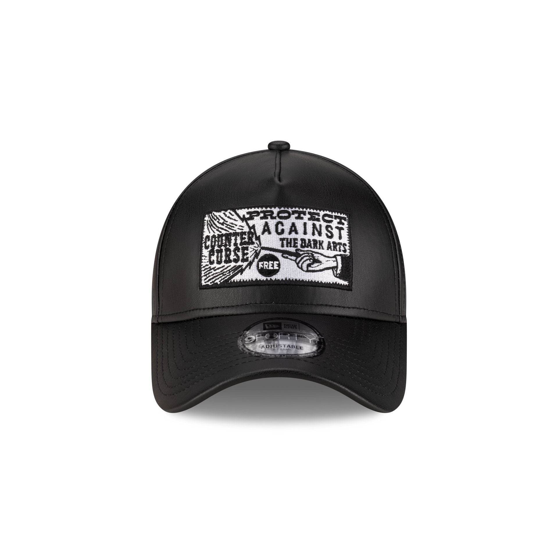 Harry Potter Dark Arts Faux Leather 9FORTY A-Frame Snapback Hat