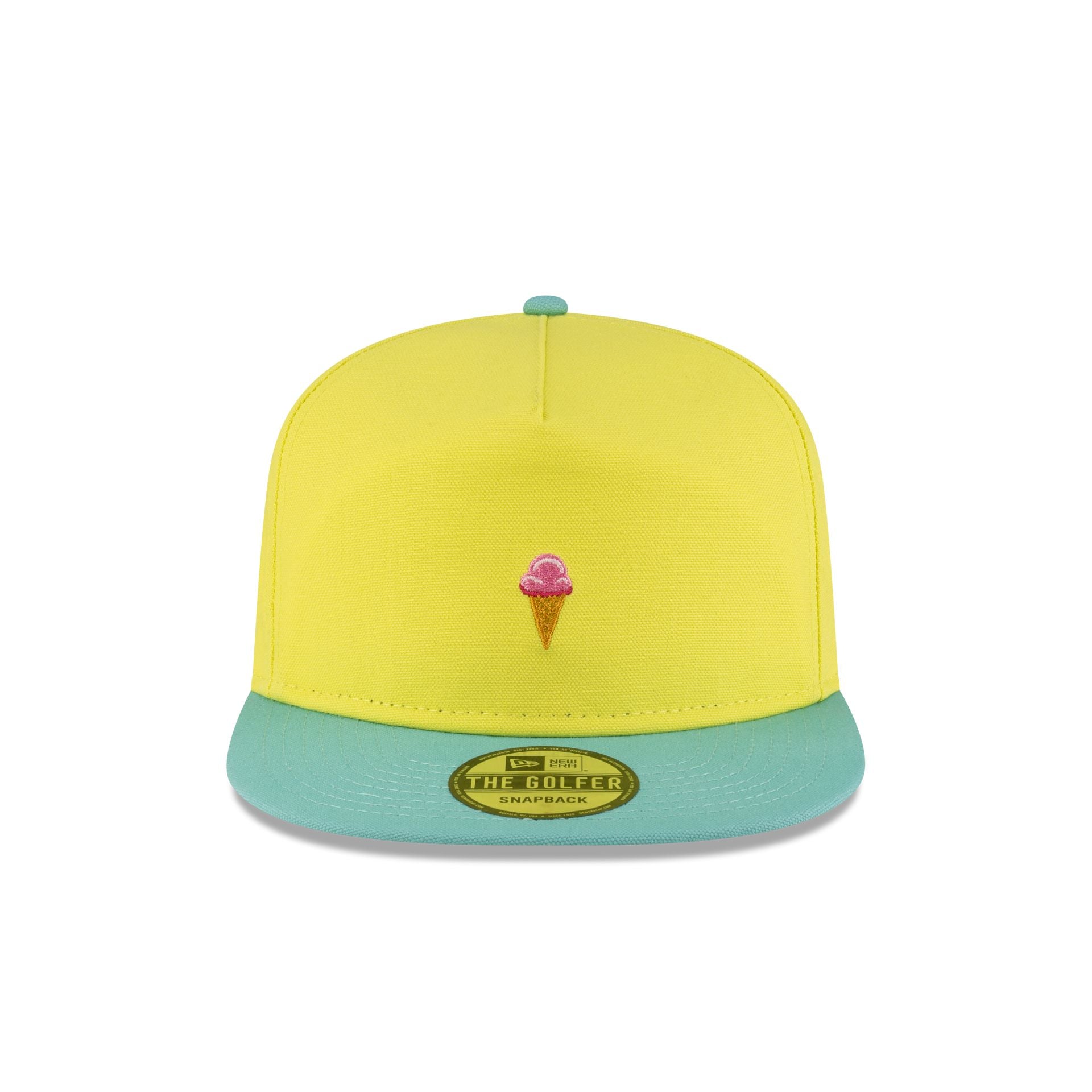 New Era Cap Ice Cream Yellow Golfer Hat