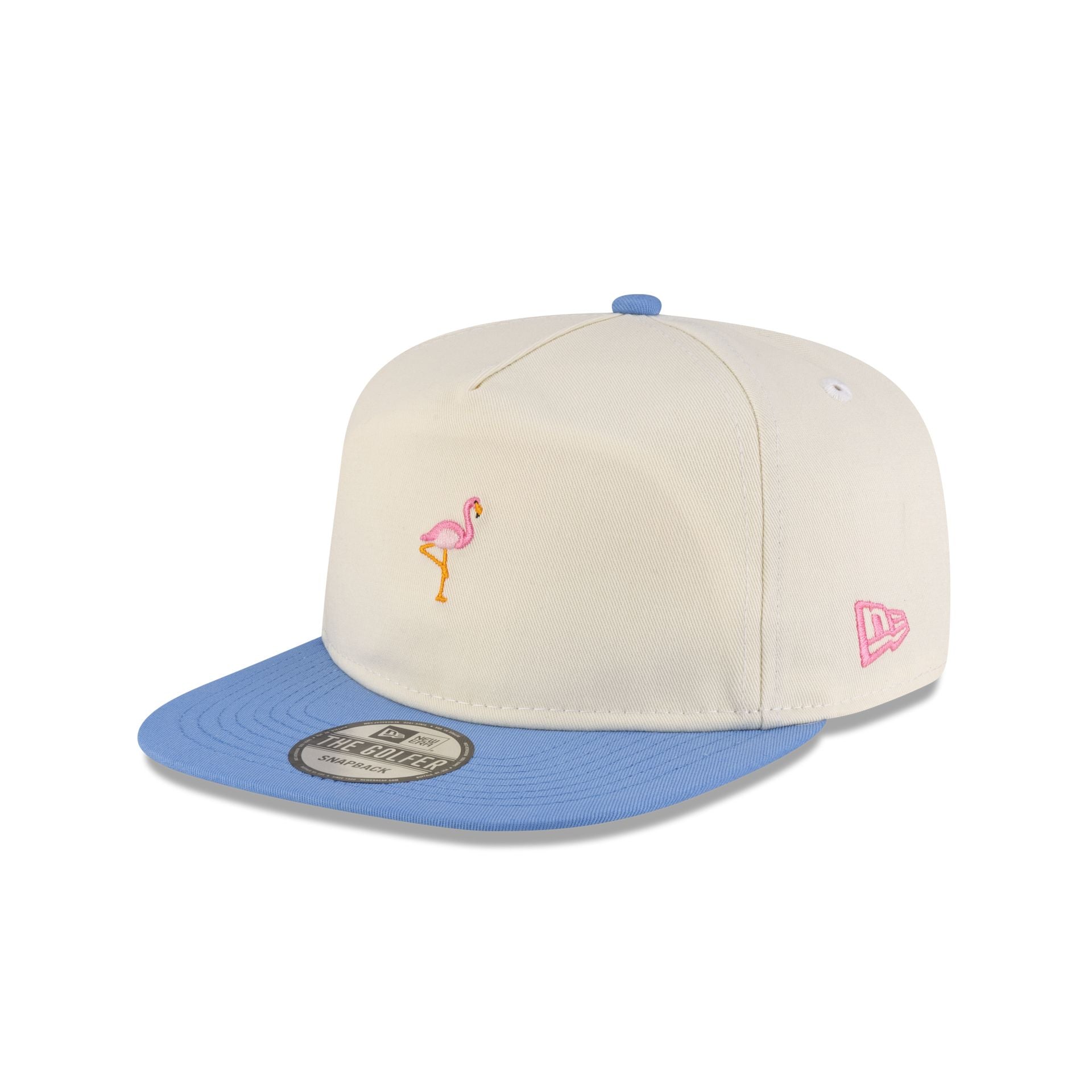 New Era Cap Flamingo White Golfer Hat