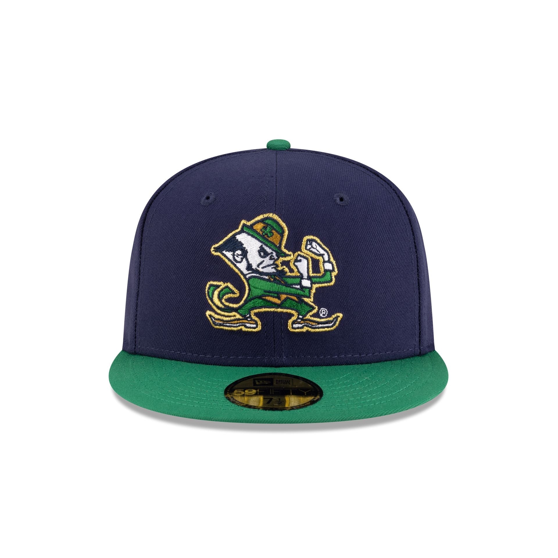 Notre Dame Fighting Irish Navy Kelly Green 59FIFTY Fitted Hat