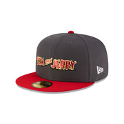Tom and Jerry Graphite Scarlet 59FIFTY Fitted Hat