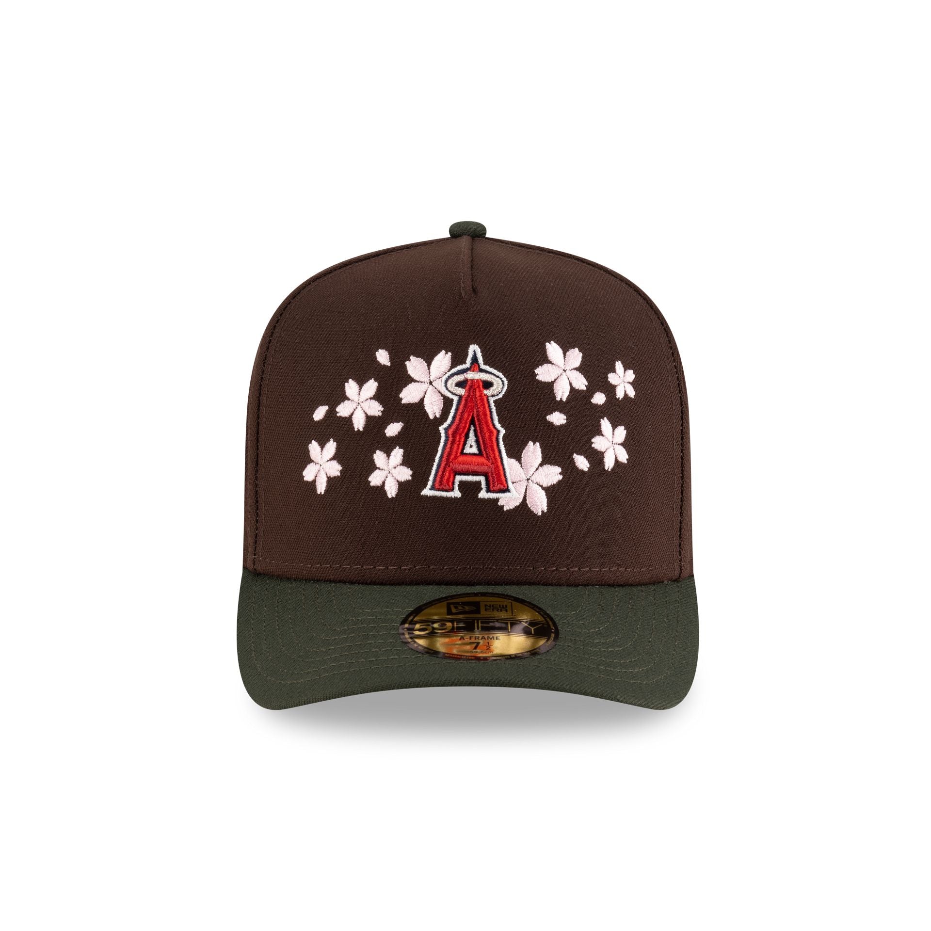 Just Caps Cherry Blossom Los Angeles Angels 59FIFTY A-Frame Fitted Hat