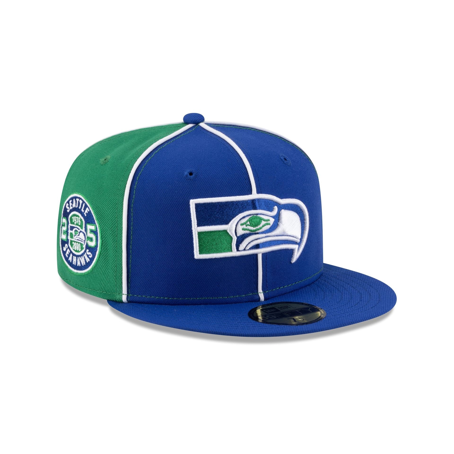Seattle Seahawks Two-Tone Pinwheel 59FIFTY Fitted Hat