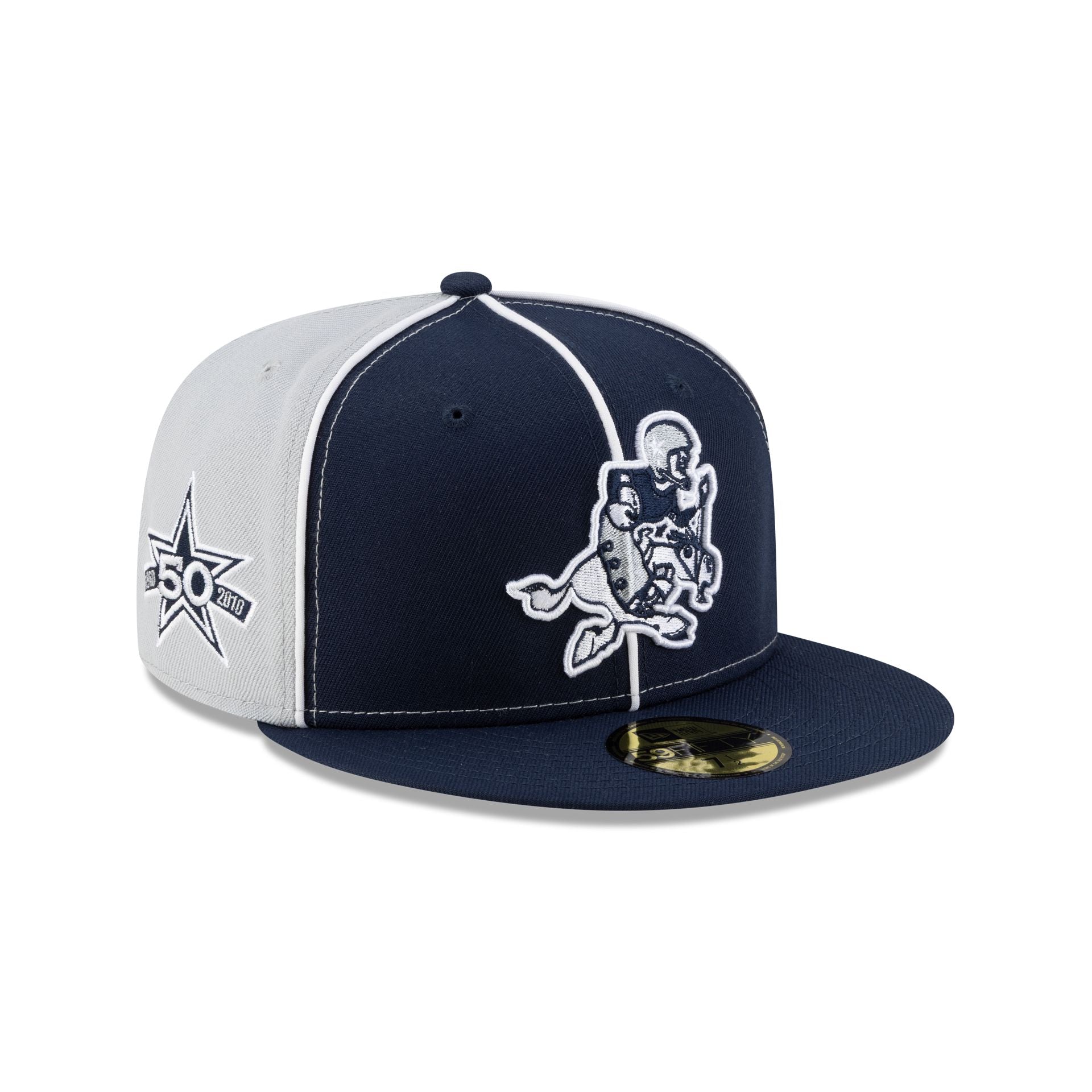 Dallas Cowboys Two-Tone Pinwheel 59FIFTY Fitted Hat