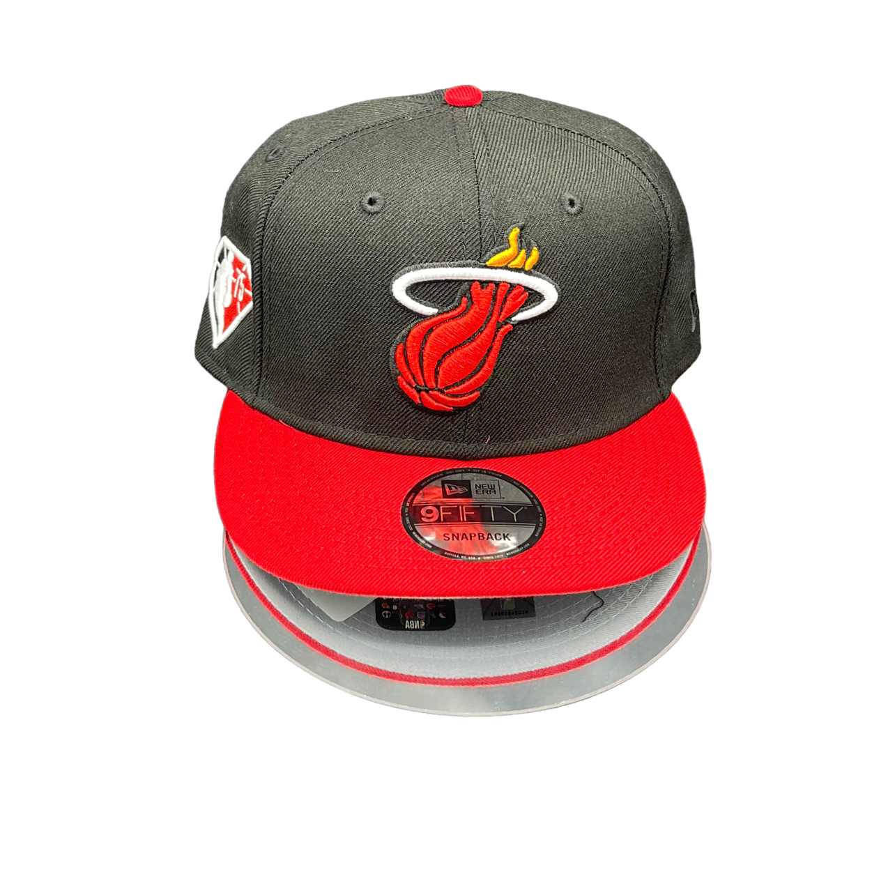 Miami Heat Black and Red 950 SnapBack 75TH
