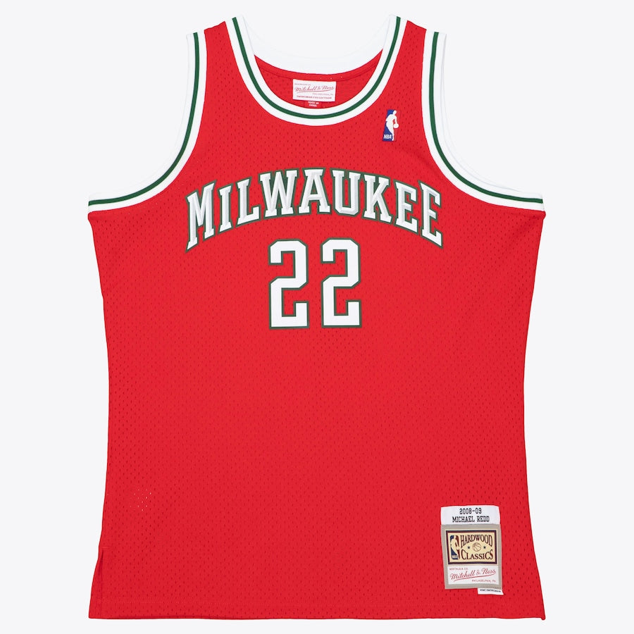MILWAUKEE BUCKS RED MICHAEL REDD Jersey