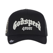 GODSPEED 4EVER BLACK TRUCKER HAT