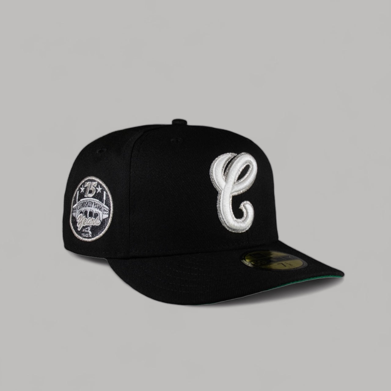 Chicago White Sox w/ "C" Logo All Black 75 Years Anniversary