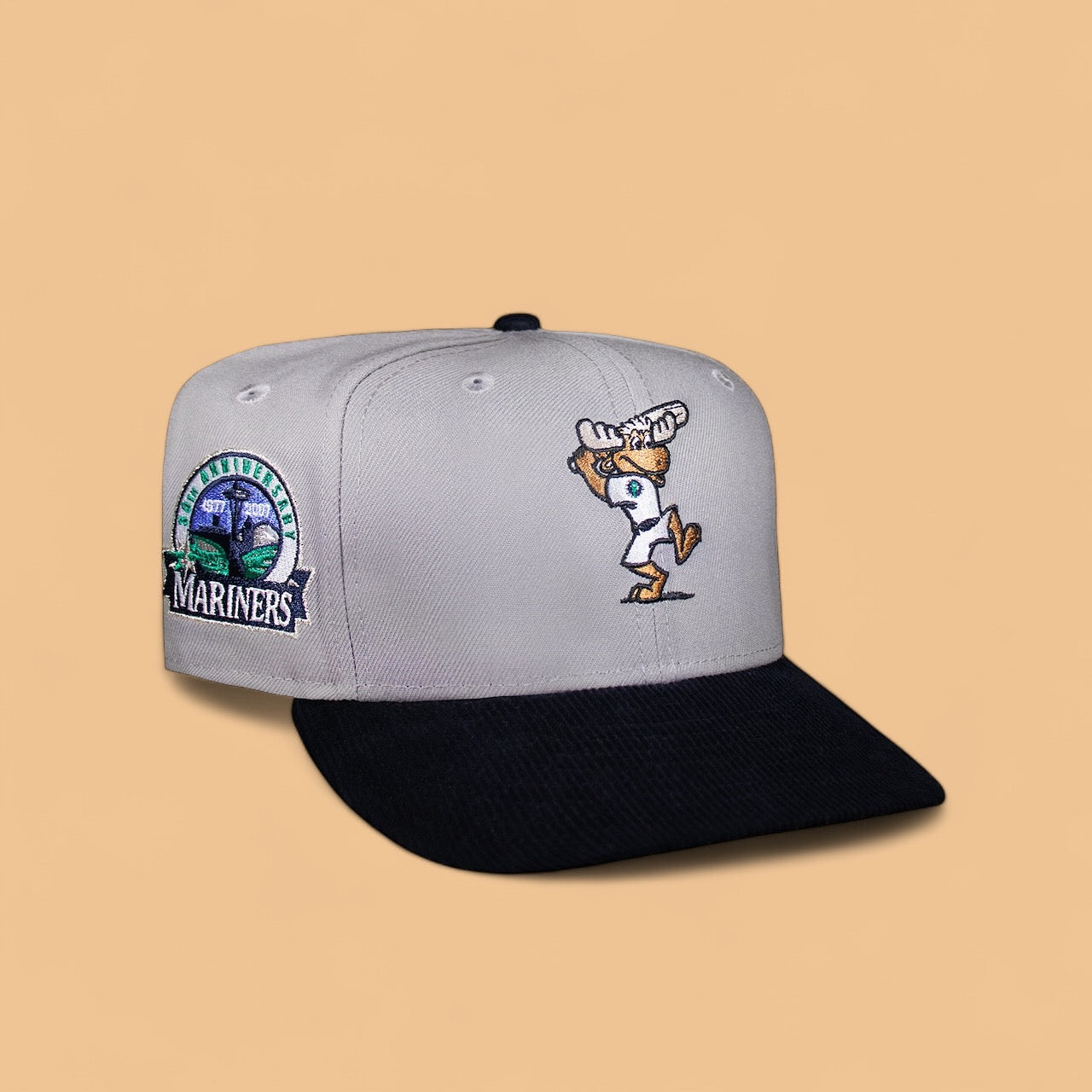 Seattle Mariners Mascot Grey and Navy Corduroy 30Th