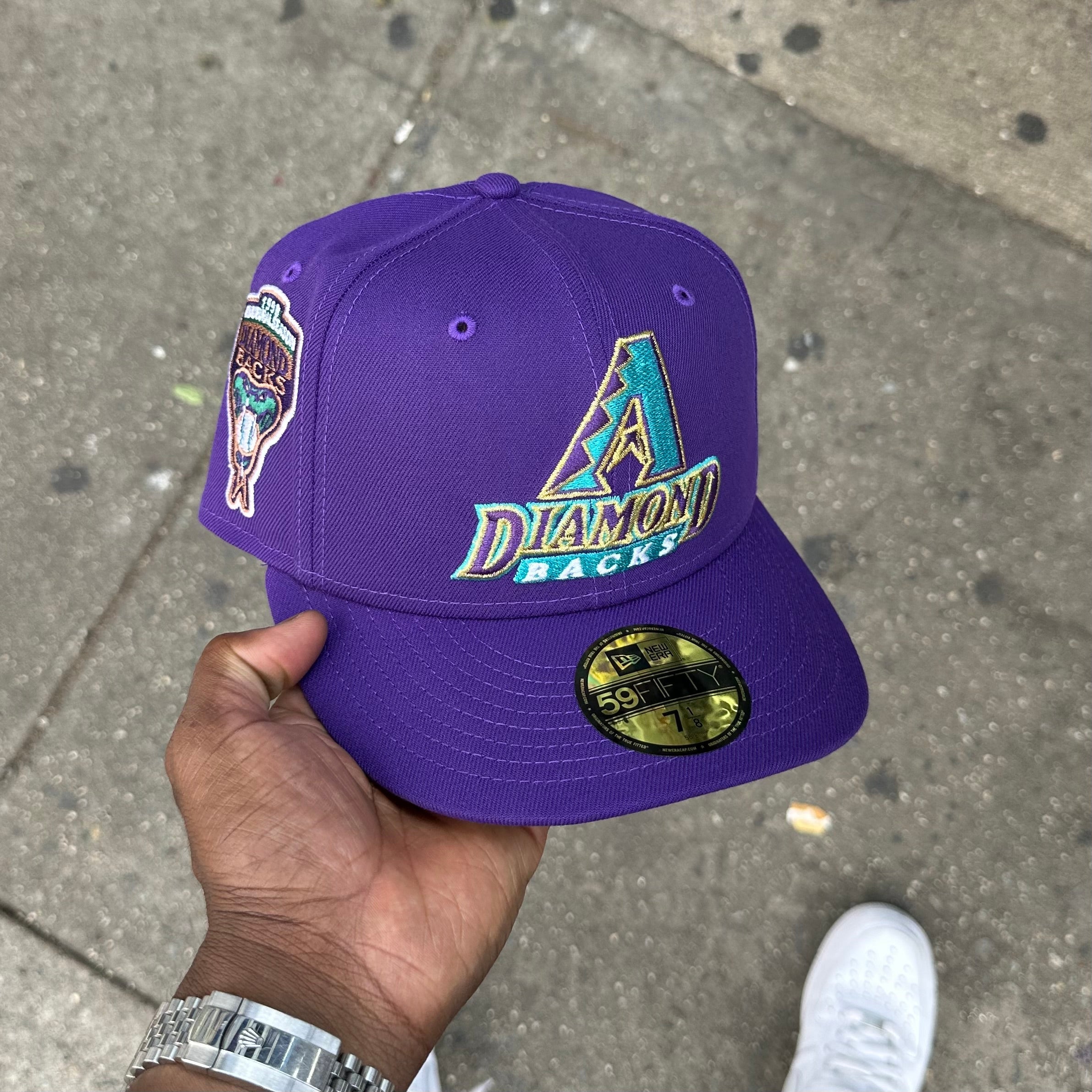 Arizona Diamond Backs All Purple Teal & Gold Logo 1998