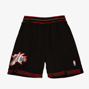 Philadelphia 76ers All Black Authentic Shorts