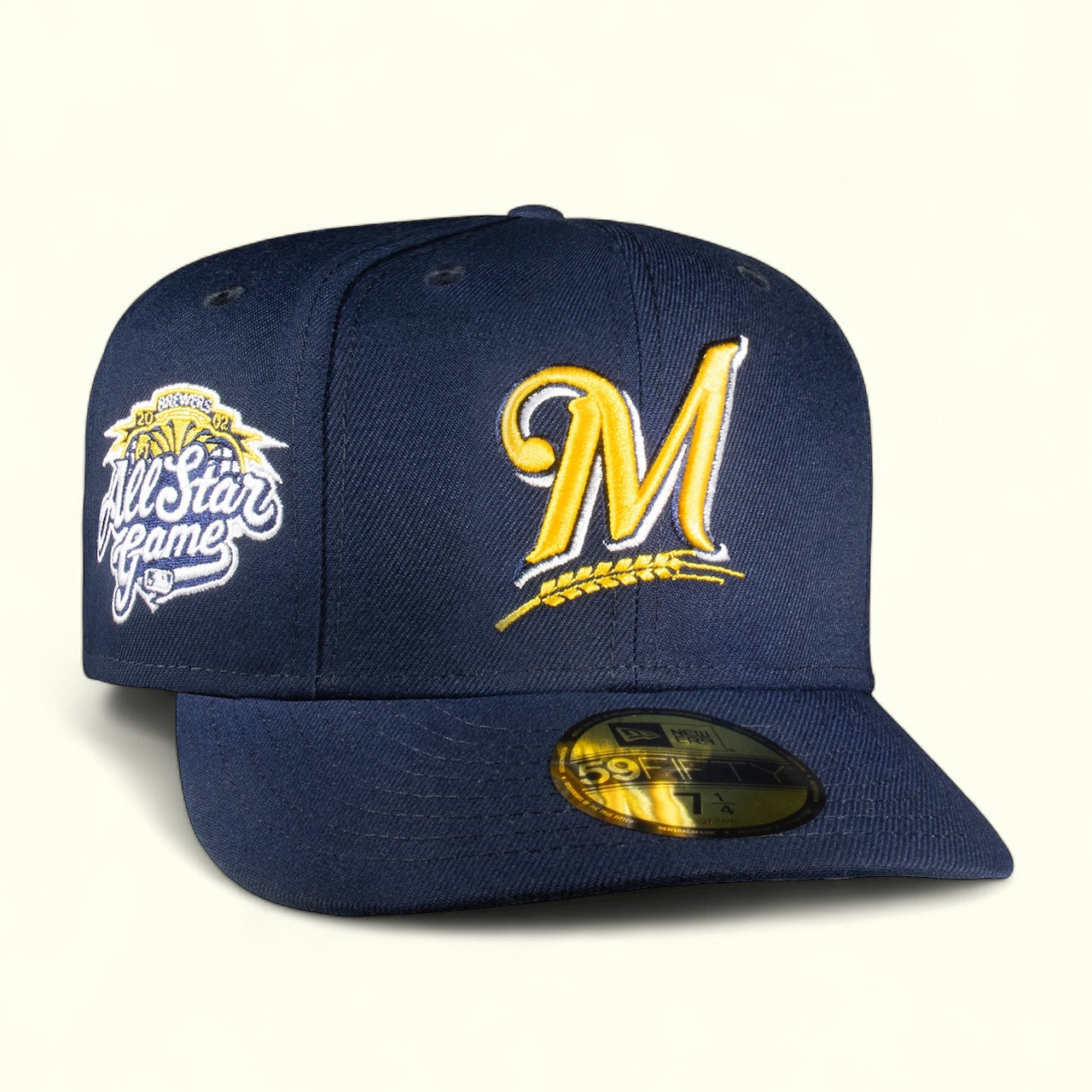 Milwaukee Brewers Ocean Blue - Yellow Logo 2002 All Star Game
