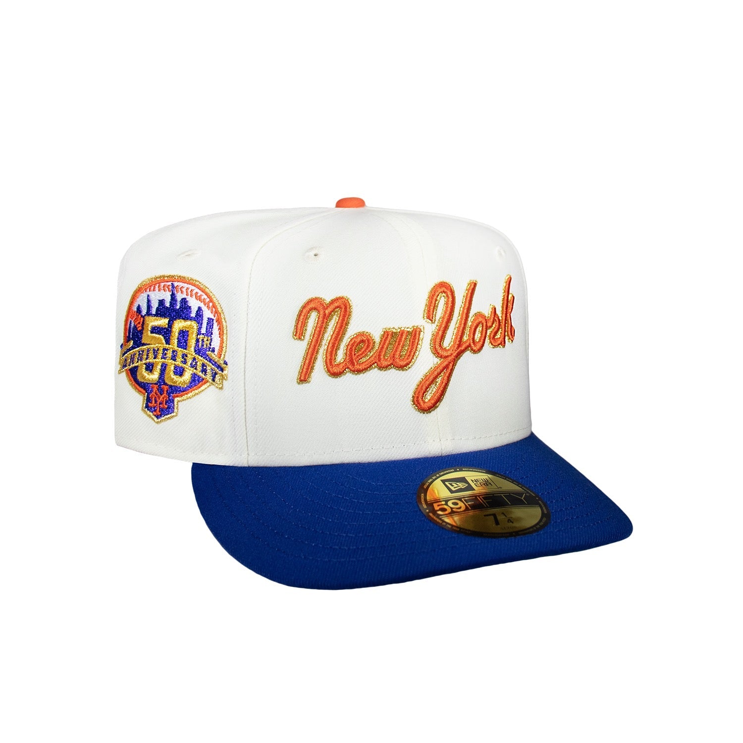 New York Mets Creme and Royal Script 50Th
