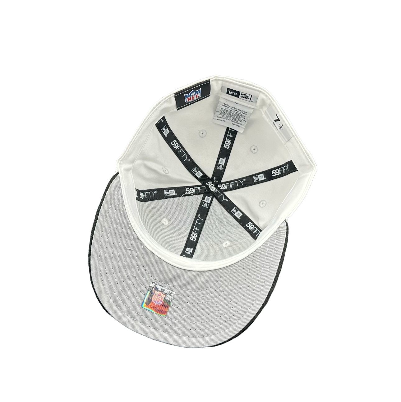 Las Vegas Raiders White & Black 5950 Fitteds XVIII