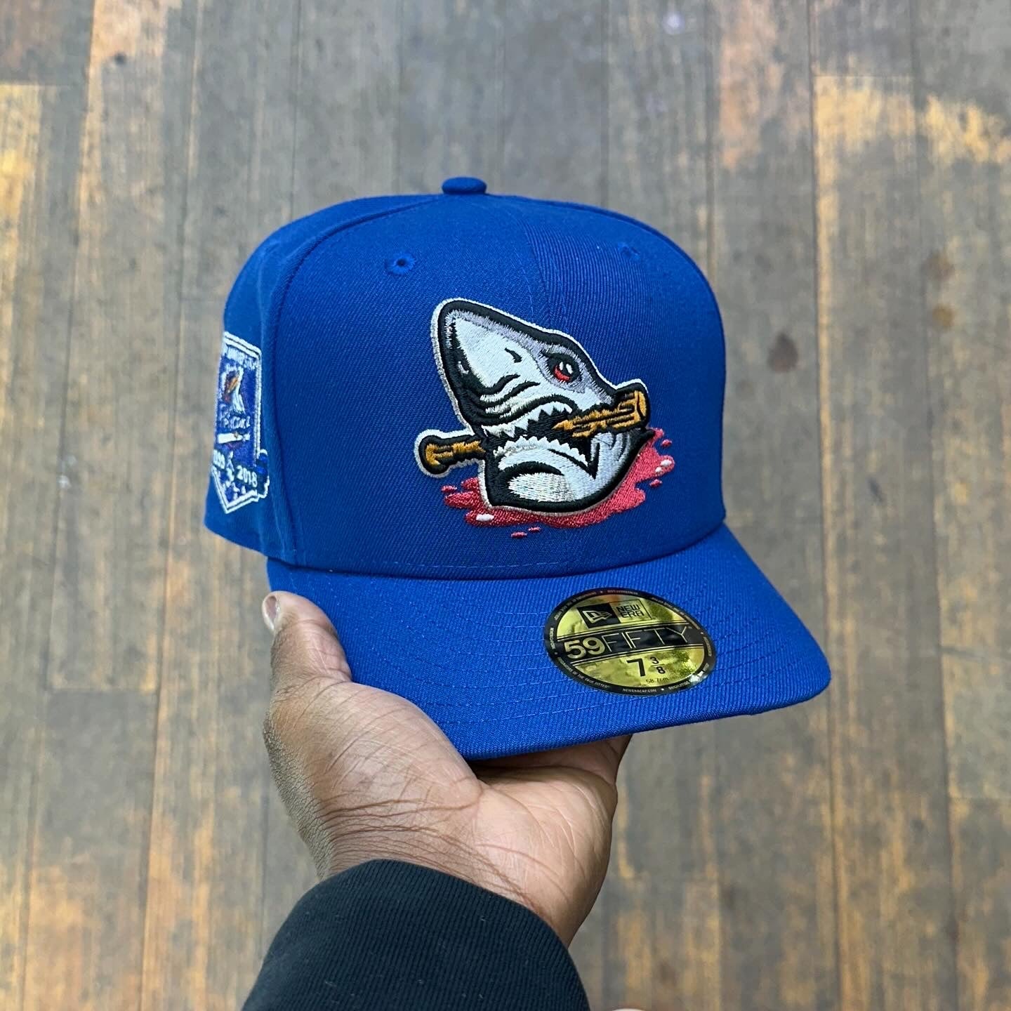 Myrtle Beach Pelicans Songbird Blue 20th anniversary Grey uv