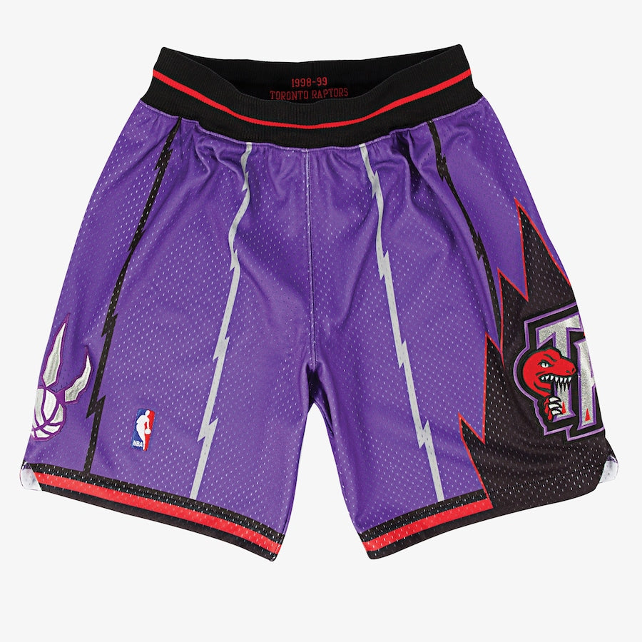 Toronto Raptors Purple Authenitc Shorts