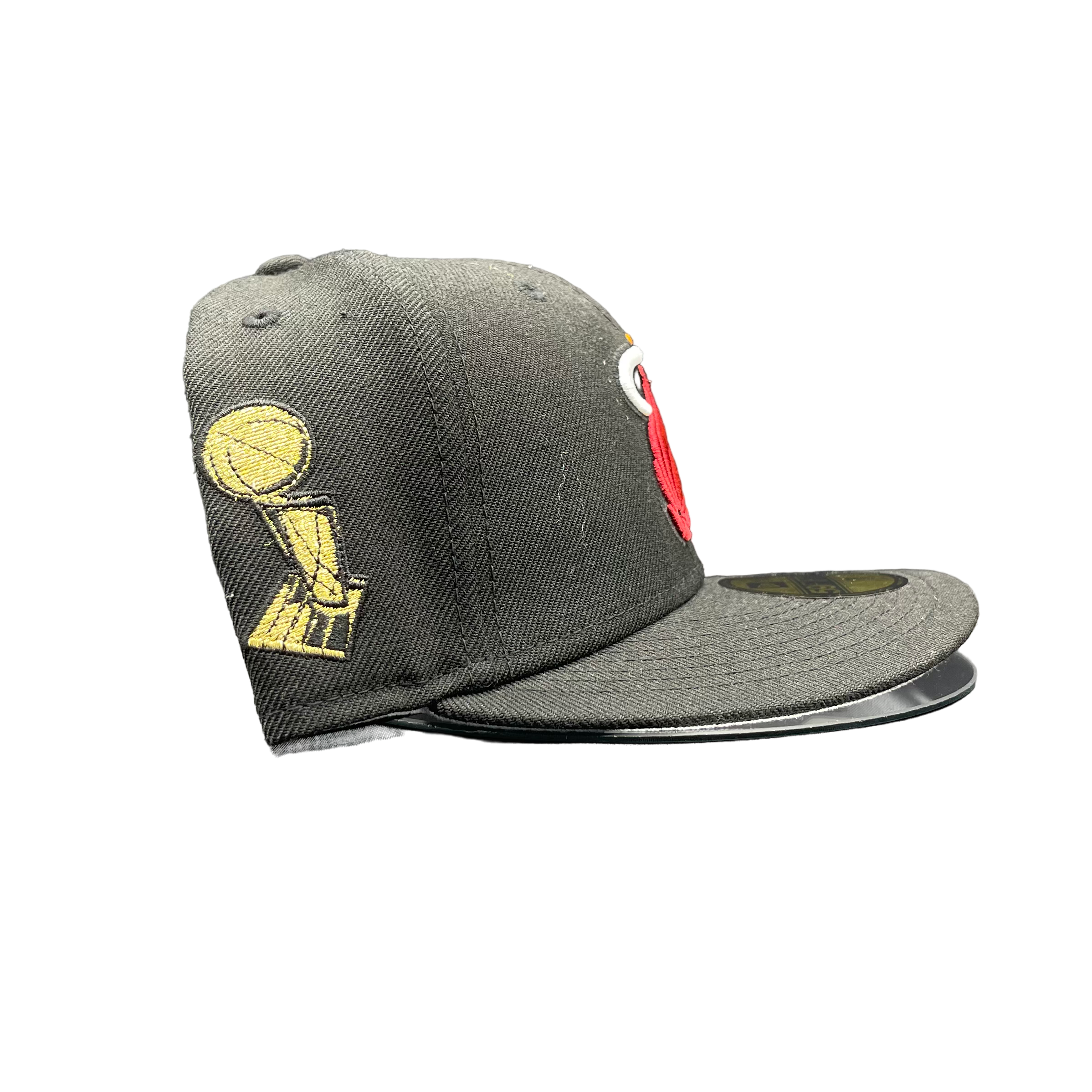 Miami Heat Black 5950 Fitted Champ Patch