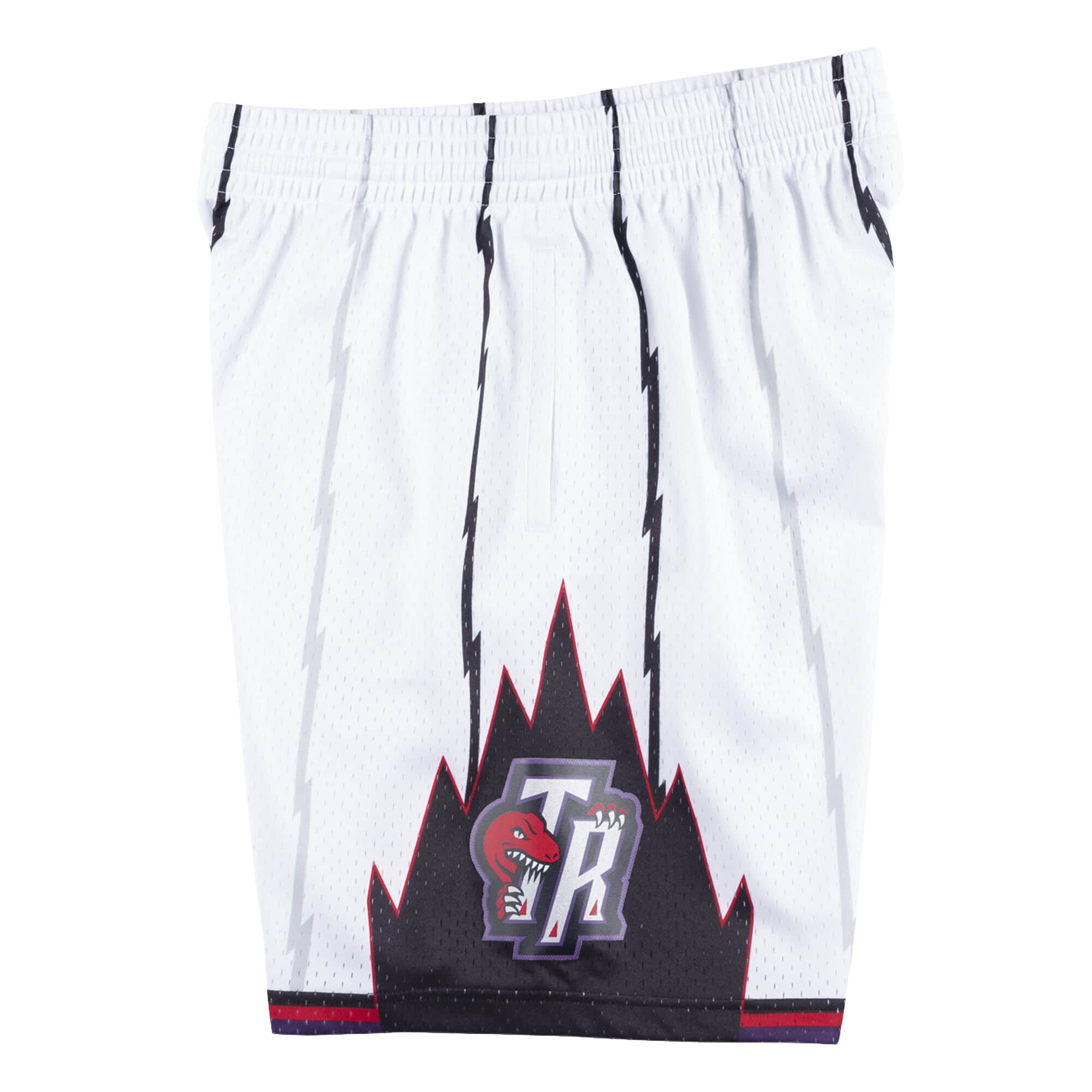 Toronto Raptors White Striped Shorts
