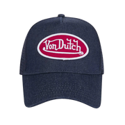 Von Dutch Dark Denim with Red & White logo Trucker