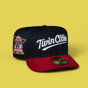 Minnesota Twins Navy Script Twin Cities and Red 40Th
