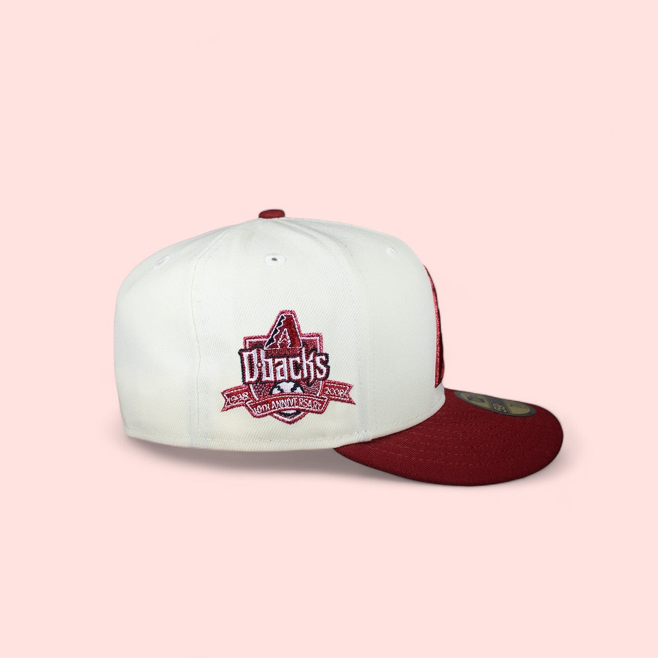 Arizona Diamond Backs Creme White and Burgundy