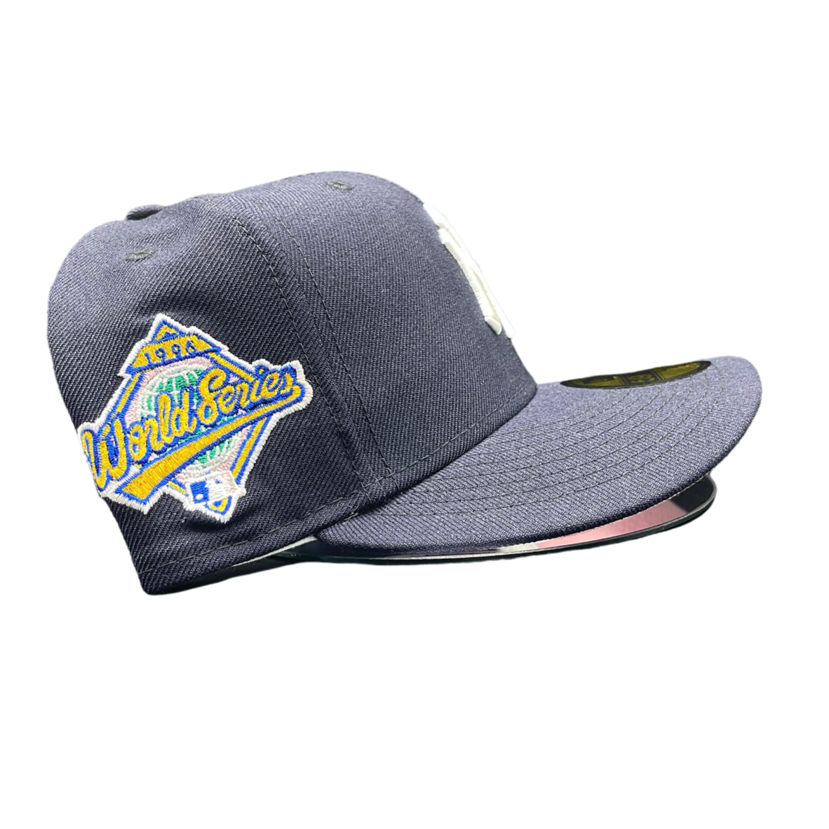 New York Yankees Navy Pink UV 1996 WS "Pink Patch"